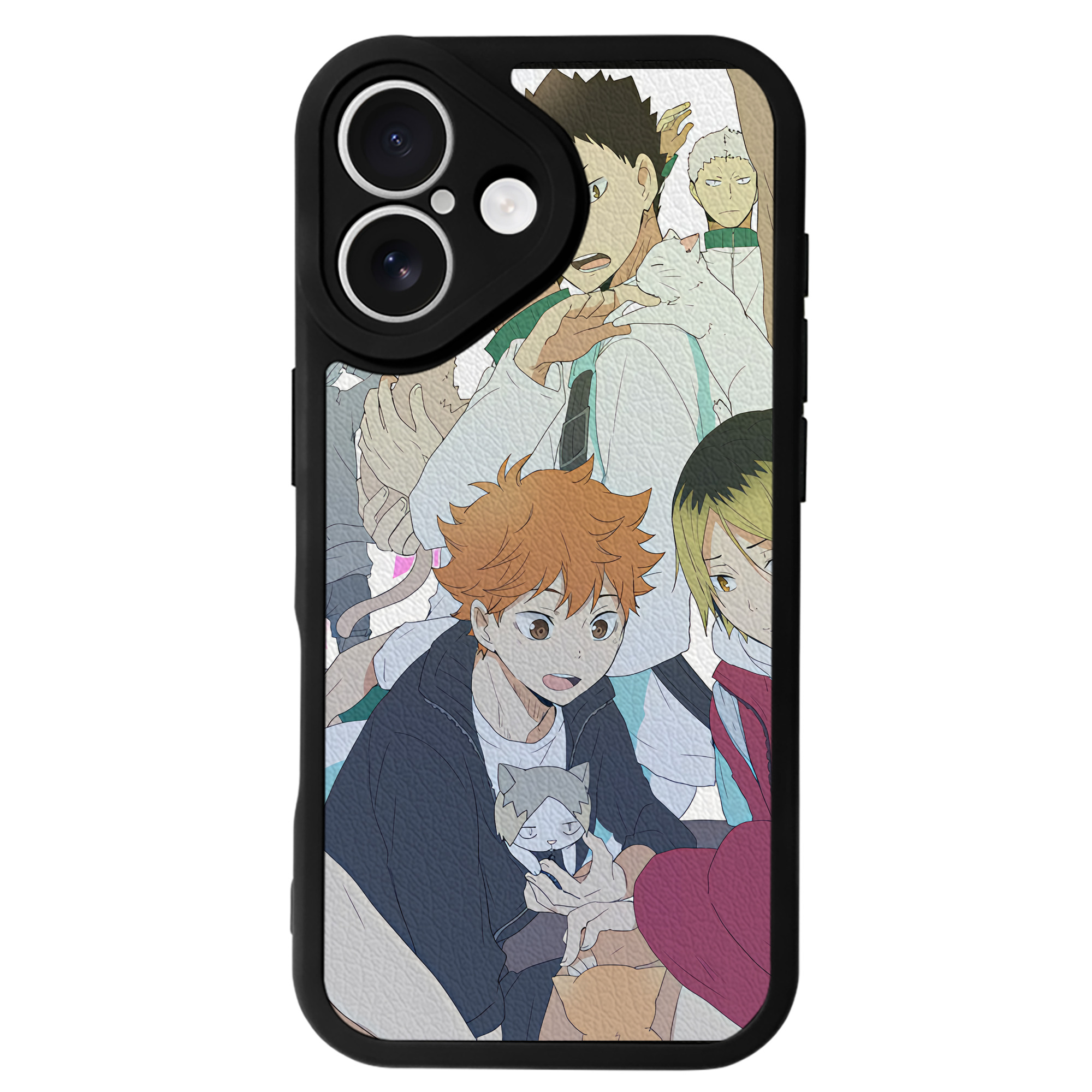 （画像用） ハイキュー!! Haikyu!! 【iPhone 16シリーズ対応】シリコンスマホケース（レザー調） 材質：シリコン